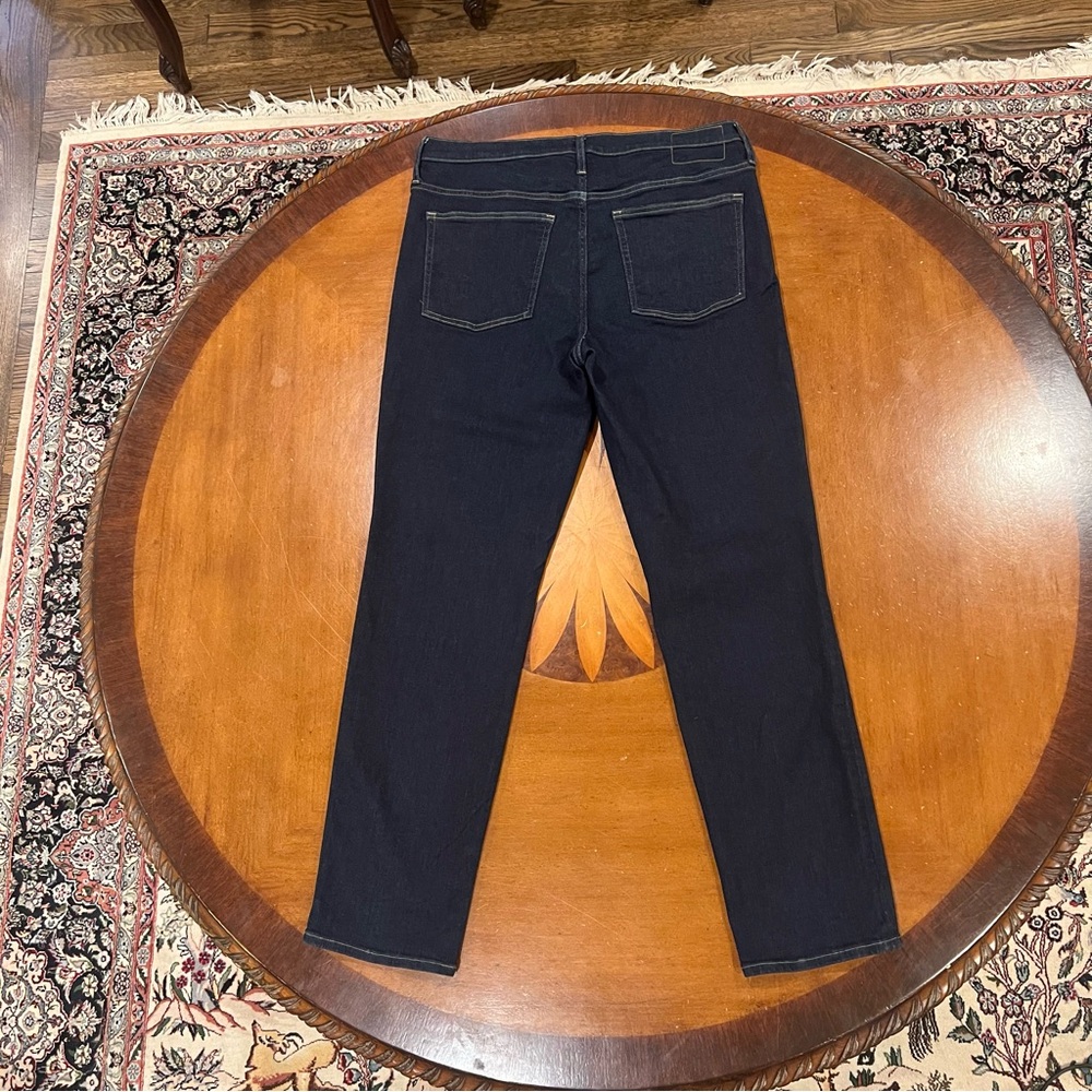 J,Crew Classic Mid-Rise Tall Slim Jean Resin Rinse Wash 31T Dark Denim 2000s - Picture 5 of 16